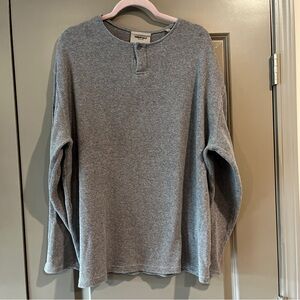 NWOT Essentials Grey Henley